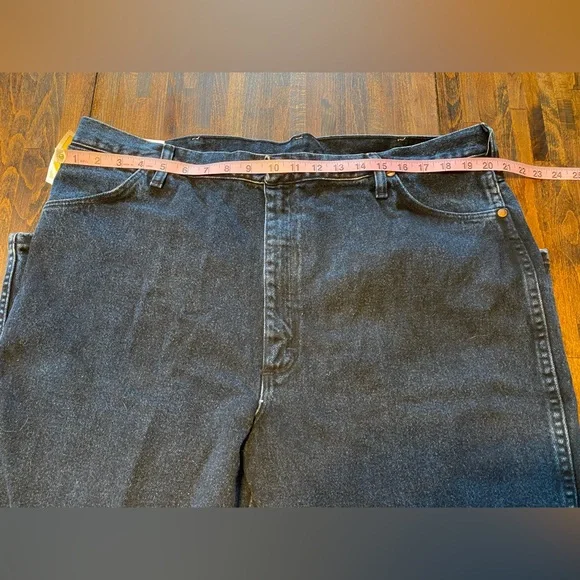 Wrangler 936NTF Cowboy Cut Slim Fit Jeans Mens 42x32 Firewash Dark Indigo NWT - Picture 8 of 10